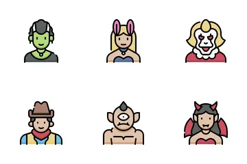 Fiesta de disfraces Paquete de Iconos