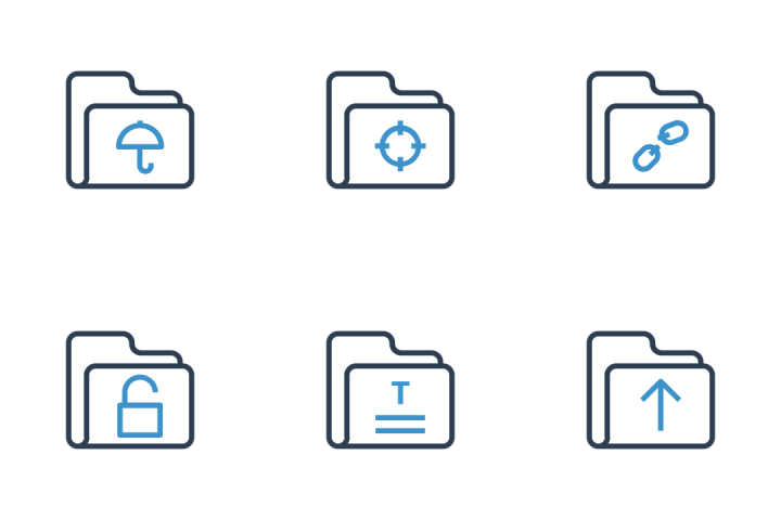 Download File And Folder Icon pack - Available in SVG, PNG, EPS, AI