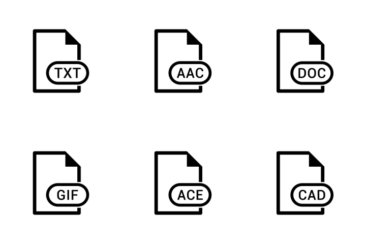 Download File Extension Names Icon pack - Available in SVG, PNG, EPS ...