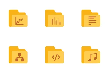 File & Folder Flat Icons Icon Pack