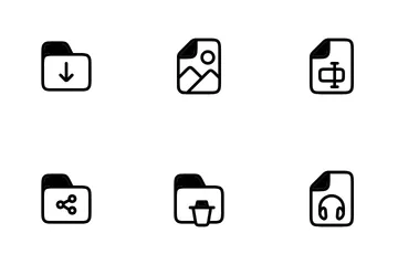 File & Folder Management Icon Pack