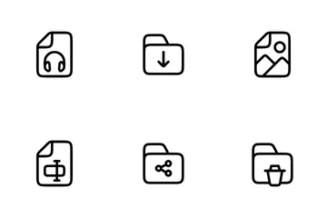 File & Folder Management Icon Pack