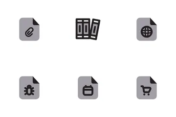 File Icon With Two Tone Solid Icon Pack