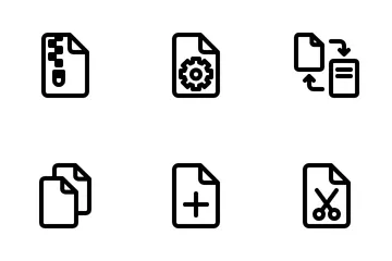 File Management UI Basic Icon Pack