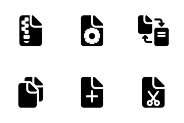 File Processing UI Basic Icon Pack