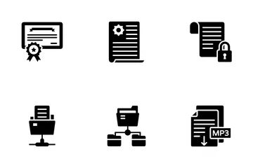 Files Folders And Certificates Icon Pack