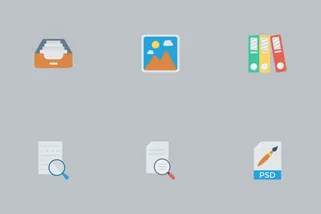 Files & Folders Flat Icons