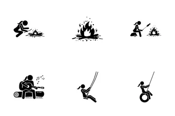 Fille en plein air Icon Pack