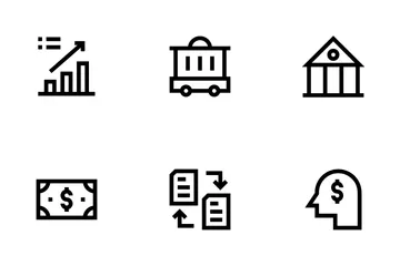 Finanças e bancos Pacote de Ícones