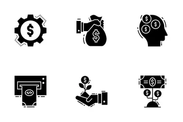 Finanças e impostos Icon Pack