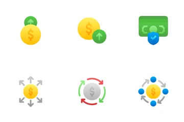 Finanças e investimentos Pacote de Ícones