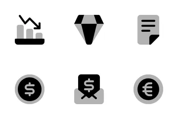 Finanças e moeda Pacote de Ícones