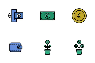 Finanças e moeda Pacote de Ícones