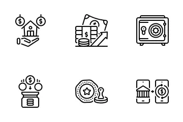 business icons black and white