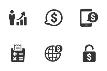Finance And Money (Gray Series) Icon Pack