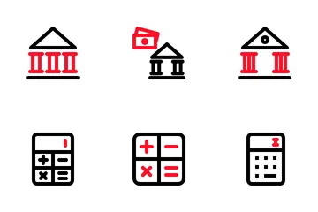 Finance And Payment | Outline Color Icon Pack