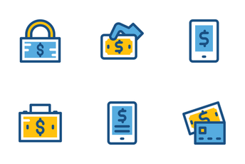 Finance And Payments Cute Icons 2 Icon Pack