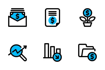 Finance & Business 12 Icon Pack