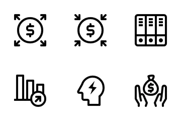 Finance & Business 12 Icon Pack