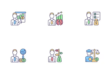 Finance Careers And Jobs Icon Pack