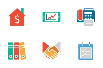 Icônes colorées des finances Pack d'Icônes