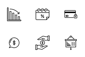 Financement des entreprises Pack d'Icônes