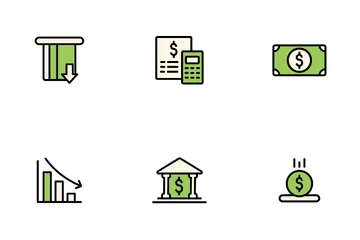 Financement des entreprises Pack d'Icônes