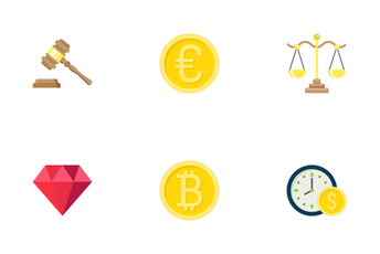 Finance Flat Icons Icon Pack