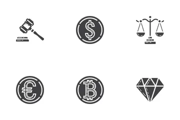 Finance Glyph Icons Icon Pack