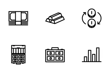 Finance Outline Icon Pack