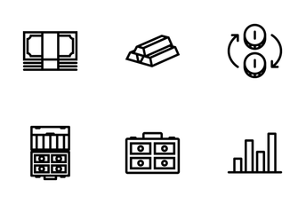 Finance Outline Icon Pack