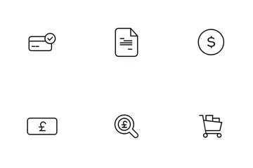 Finance Thinline Icon Pack