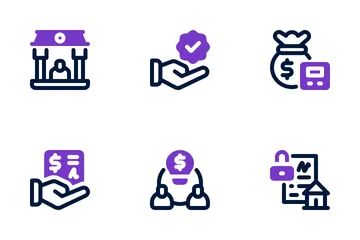 Financement participatif Icon Pack