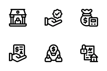 Financement participatif Icon Pack