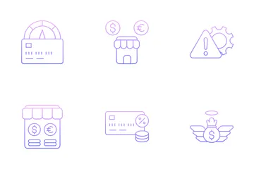 Financiación de las empresas Icon Pack