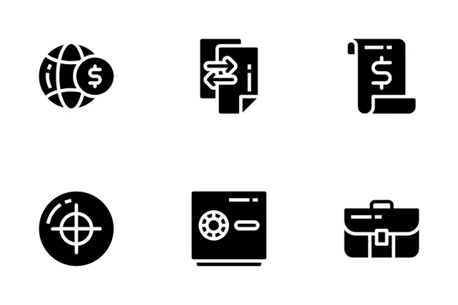 Download Financial Icon pack Available in SVG, PNG & Icon Fonts