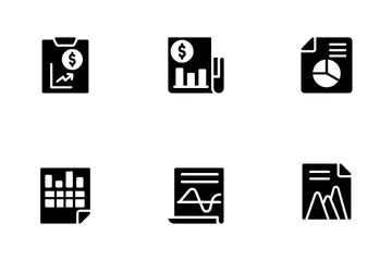 Financial Diagrams And Reports Icon Pack
