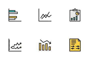 Financial Diagrams And Reports Icon Pack