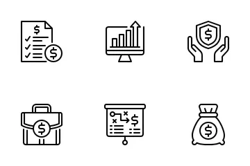 Financial Management And Investment Icon Pack