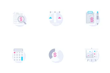 Financial Report Icon Pack