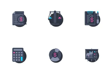 Financial Report Icon Pack