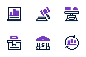 Financial Report Icon Pack