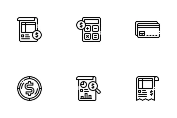 Financial Report Icon Pack