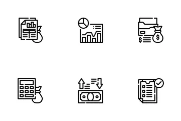 Financial Reports Icon Pack