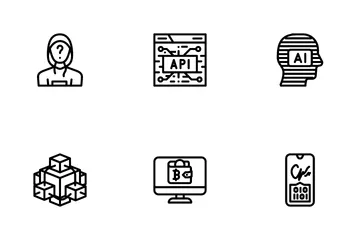 Financial Technology And Software Icon Pack