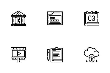 Financiamento colaborativo Icon Pack