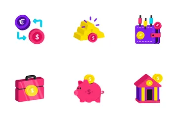 Financiamento de investimento Pacote de Ícones