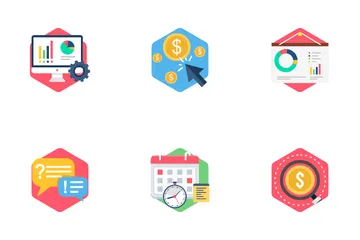 Finanza aziendale Icon Pack