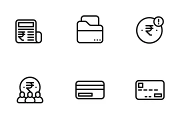 Finanzas Diminuto Paquete de Iconos