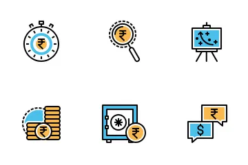Financiación de las empresas Paquete de Iconos
